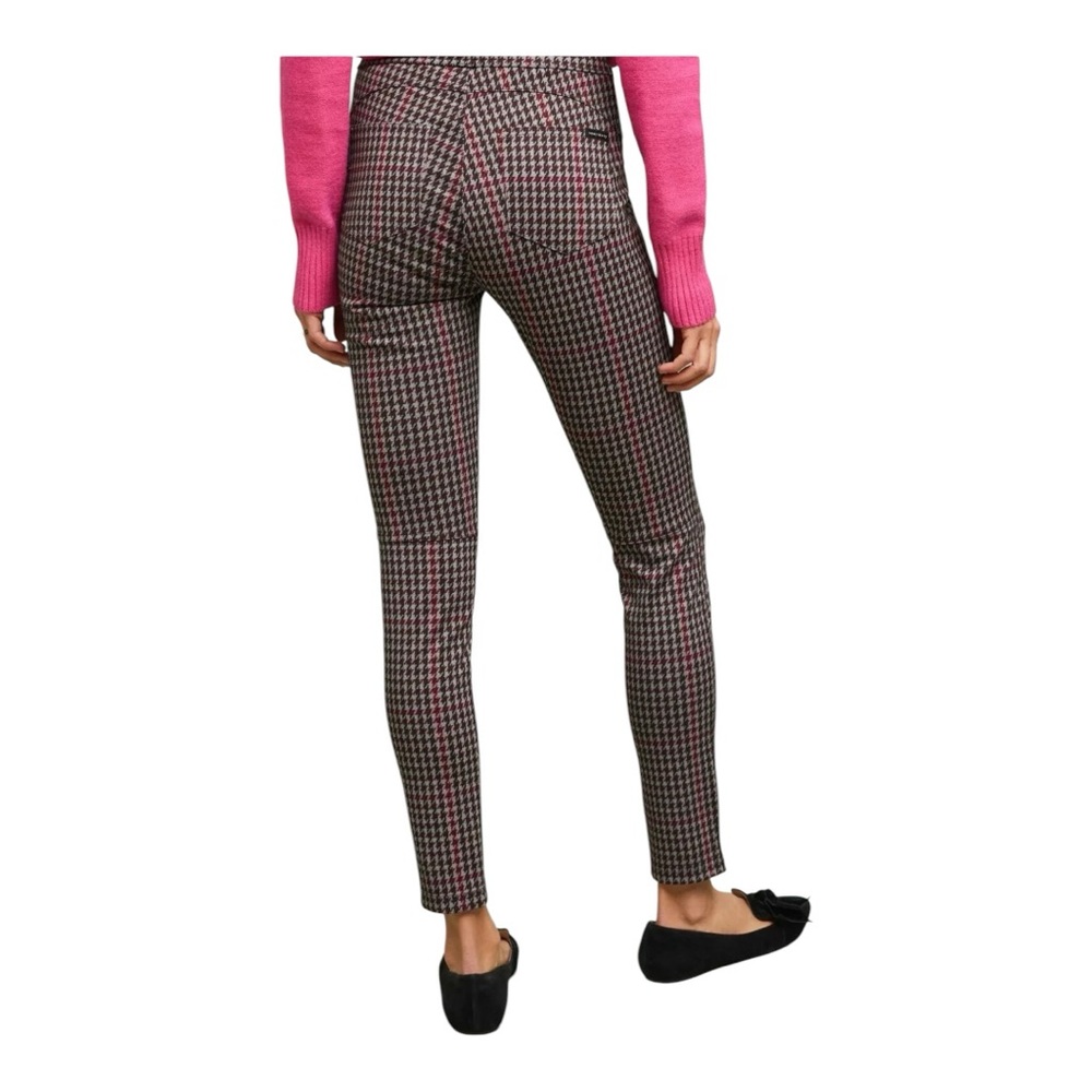 Sanctuary Houndstooth Gray Pull On Pants Medium New - Picture 2 of 10